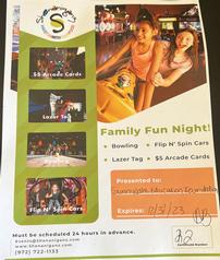 Shenaniganz Family Fun Night Gift Certificate 202//238